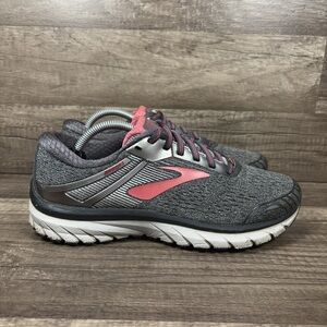 Brooks Adrenaline GTS 18 Gray Womens US Size 8 EUR 39 1202681B079 Running Shoes